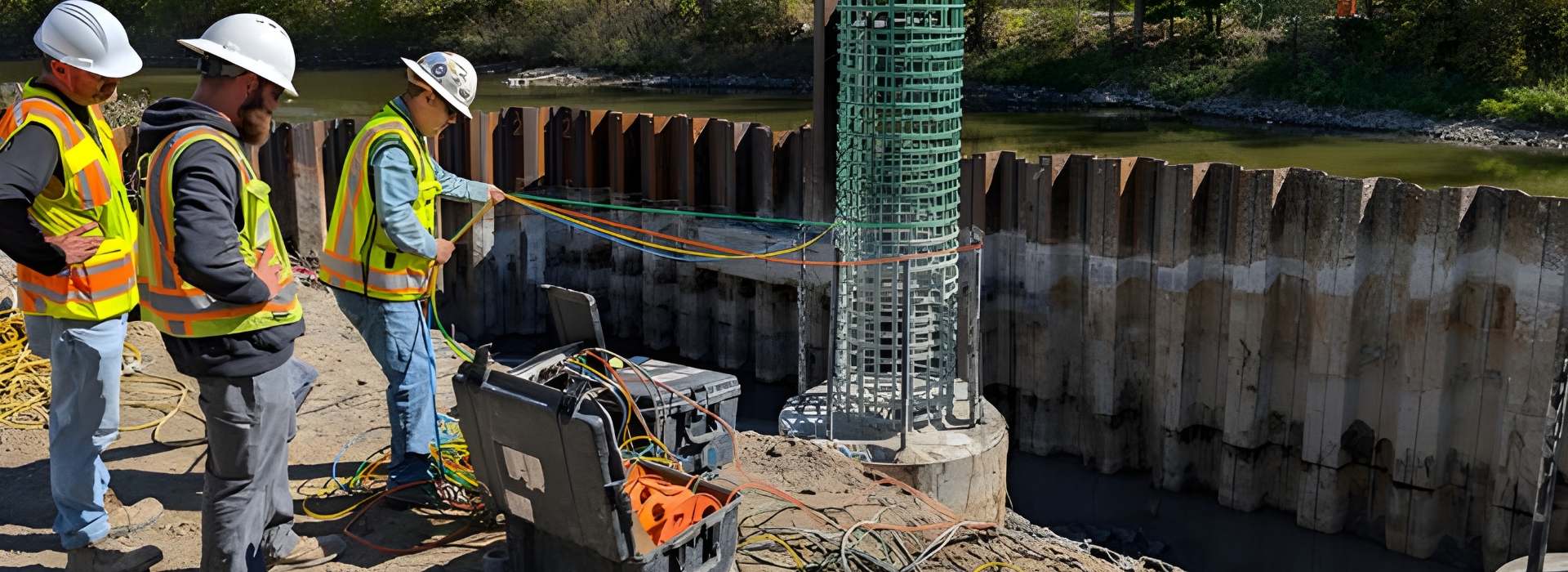 Ensayos Crosshole en pilotes realizados por DCC Perú en obras de cimentaciones profundas
